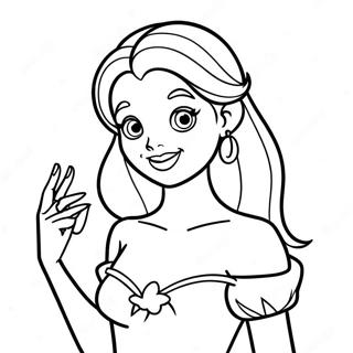 Tatuering Disney Prinsessa Malarbild 25585-23358