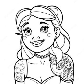 Tatuering Disney Prinsessa Malarbild 25585-23360