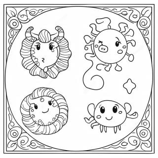 Zodiakens Tecken Malarbild 25747-23669