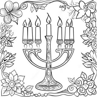 Festlig Menorah Malarbild 262-213