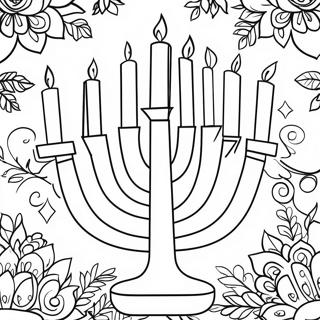 Festlig Menorah Malarbild 262-214