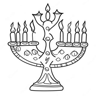 Festlig Menorah Malarbild 262-215