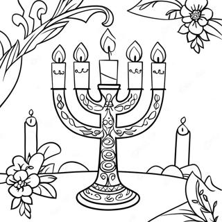 Festlig Menorah Malarbild 262-216