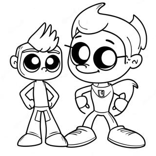 Johnny Test Med Dukey Malarbild 26302-24110