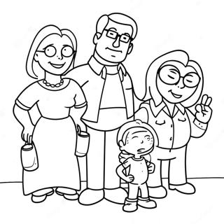 Rolig American Dad Familj Malarbok 26823-24520