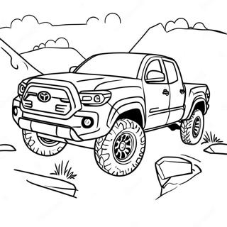 Klassisk Toyota Tacoma Off Road Malarbok 27334-24919