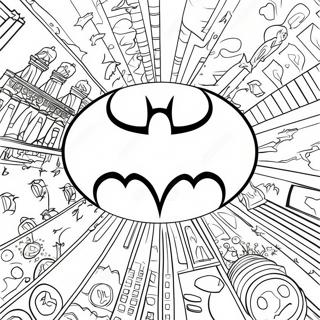 Klassisk Batman Logotyp Malarbild 27554-25088