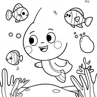 Pinkfong Och Vanner Underwater Aventyr Malarbok 2768-2253