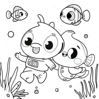 Pinkfong Och Vanner Underwater Aventyr Malarbok 2768-2255