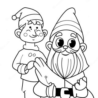 Tomte Och Alva Malarbild 27803-25282