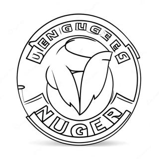 Denver Nuggets Logotyp Malarbild 28004-25435