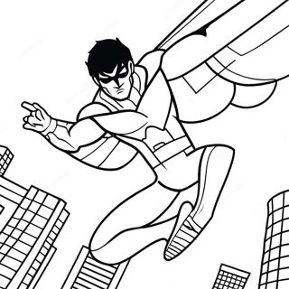 Nightwing Flyger I Himlen Farglaggningssida 28306-25672