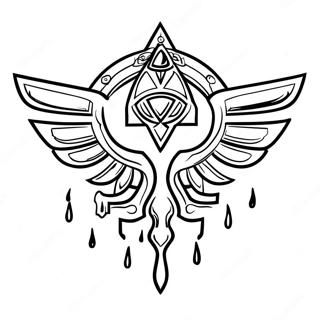 Zelda Tears Of The Kingdom Logotyp Farglaggningssida 28315-25675