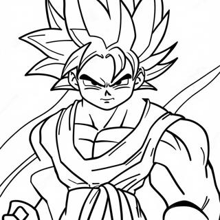 Goku Super Saiyan 4 Malarbild 28405-25747