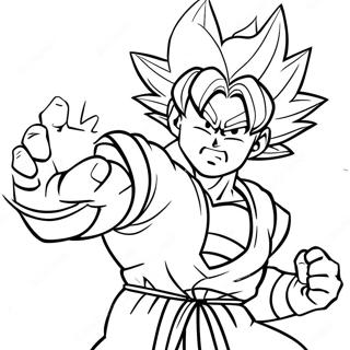 Goku Super Saiyan 4 I Aktion Malarbild 28406-25749