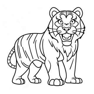 Sabeltandad Tiger Farglaggningssida 28505-25825