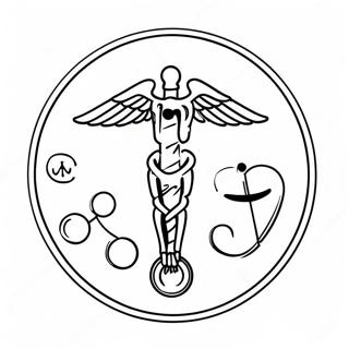 Medicinska Symboler Farglaggningssida 28706-25980