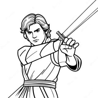 Anakin Skywalker Ljusvard Duell Malarbild 28767-26029