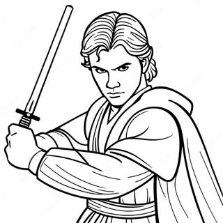 Anakin Skywalker Ljusvard Duell Malarbild 28767-26030