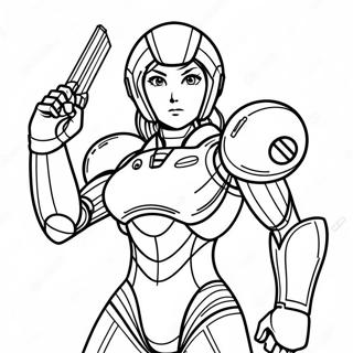 Samus Aran I Power Suit Farglaggningssida 28857-26101