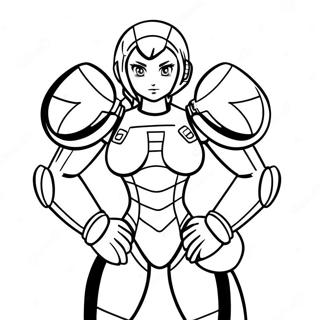 Samus Aran I Power Suit Farglaggningssida 28857-26102