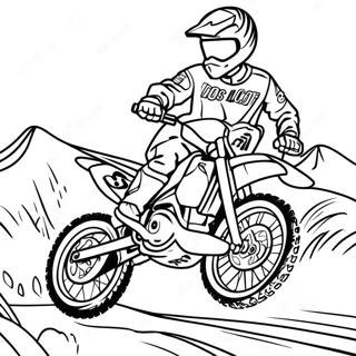 Dirt Bike Racing Malarbild 291-234