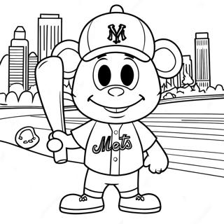 New York Mets Maskot Malarbild 29247-26415