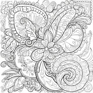 Intrikat Paisley Design Malarbild 29328-26470