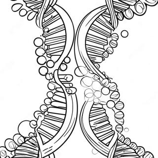 Dna Dubbel Helix Malarbild 29458-26573