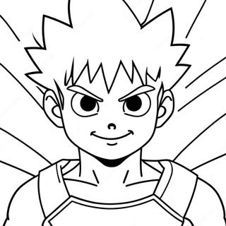 Killua Med Blixtkrafter Malarbild 29698-26768