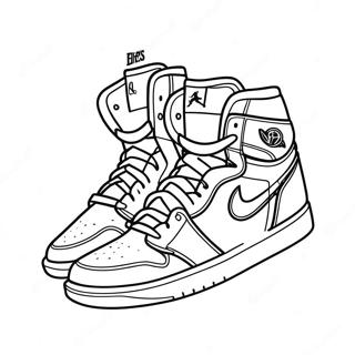 Jordan 1 Sneakers Malarbild 2978-2412