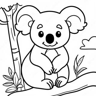 Aventyrlig Koala I Djungeln Farglaggningssida 29989-26989