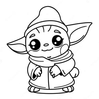 Sot Baby Yoda Med Tomteluva Malarbild 30139-27110