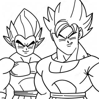 Goku Och Vegeta Målarbilder