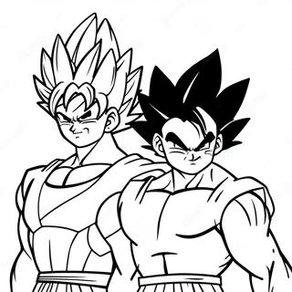 Goku Och Vegeta Malarbild 30438-27342