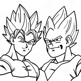 Goku Och Vegeta Malarbild 30438-27344