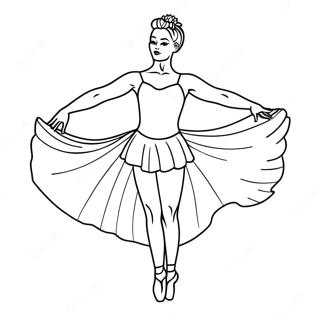 Balletdansare I Gracios Pose Malarbild 30469-27369