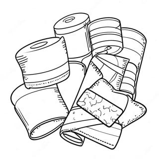 Fargglada Bandage Och Plaster Malarbild 30609-27481