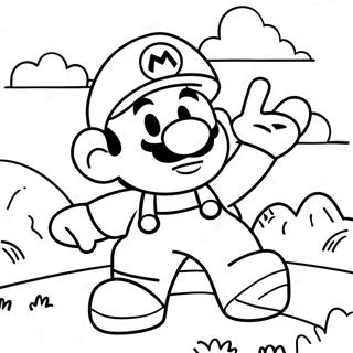 Among Us Mario Aventyrsscen Malarbild 30639-27506