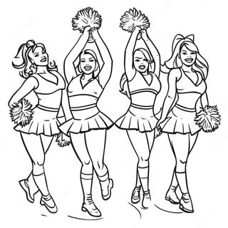 Arizona Cardinals Cheerleaders Malarbild 30659-27522