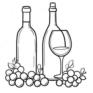 Elegant Vinforpackning Och Glas Farglaggningssida 30889-27708