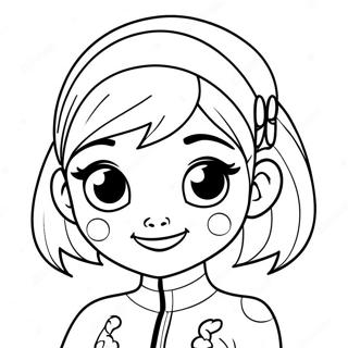 Marinette Miraculous Ladybug Farglaggningssida 31408-28119