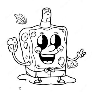 Farglaggningssida Med Spongebob Stoner 31488-28183