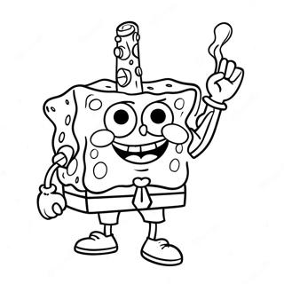 Farglaggningssida Med Spongebob Stoner 31488-28184