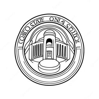 Ohio State Logotyp Malarbild 31728-16286