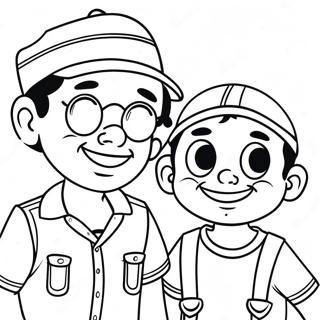 Chespirito Och El Chavo Vanner Malarbild 31839-16377