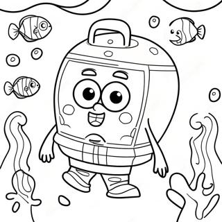 Sot Baby Spongebob Under Vattnet Malarbild 32060-16548