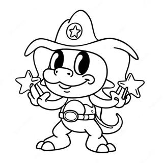 Lemmy Koopaling Med En Stjarnstav Malarbild 32070-16555