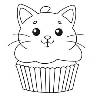 Kitty Cupcake Målarbilder