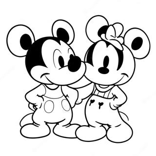 Mickey Och Minnie Målarbilder